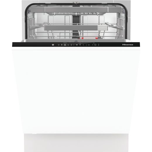 Hisense HV672C60UK Fully Integrated Standard Dishwasher - Black Control Panel - C Rated