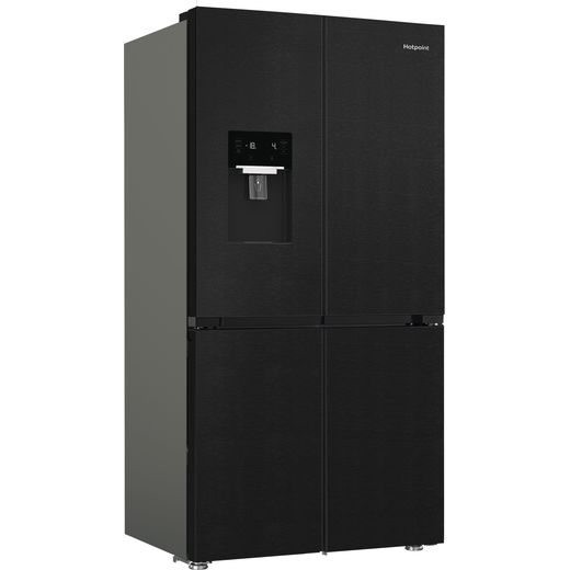 Hotpoint VitalCare American Fridge Freezer - Dark Inox - Right perspective