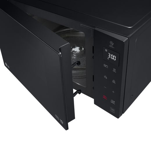 LG NeoChef™ MH6535GIS 25 Litre 27cm High, Freestanding Small Combination Microwave Oven - Black - Top view