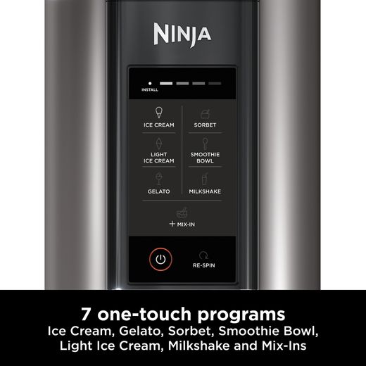 Ninja NC300UK Ice Cream Maker Silver - Annotation - 7 one-touch programs