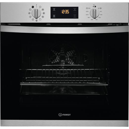 Indesit IFW3841PIXUK Built In Electric Single Oven - Stainless Steel - A+ Rated