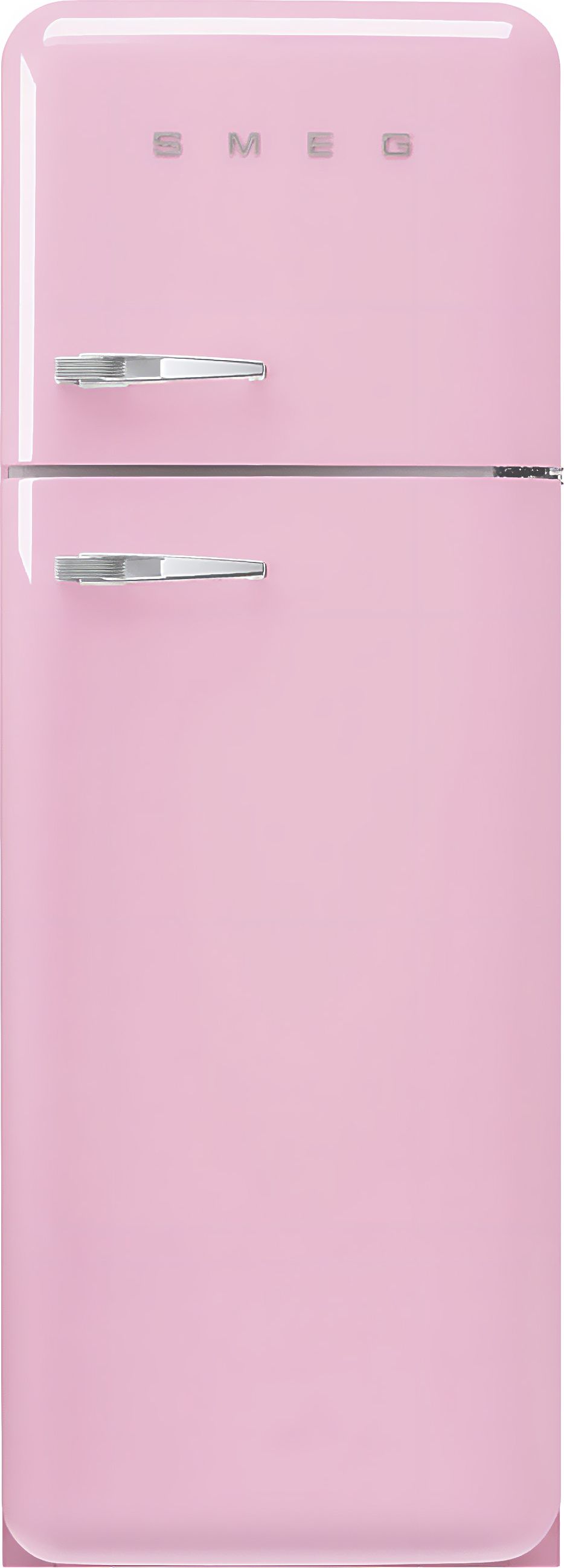 Smeg Right Hand Hinge FAB30RPK5UK 70/30 Fridge Freezer - Pastel Pink - D Rated, Pink