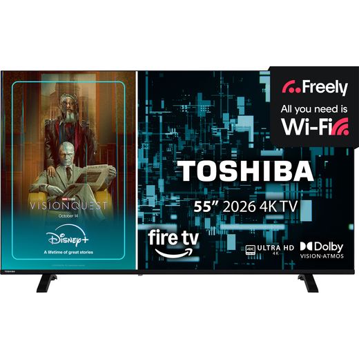 Toshiba UF26 55" 4K Ultra HD Smart Fire Freely TV - front shot