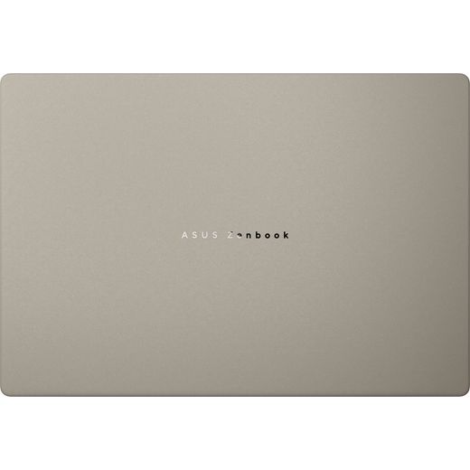 ASUS Zenbook A14 OLED 14" Laptop - Qualcomm Snapdragon®, 1TB SSD, 16 GB RAM - Beige - Top view shot