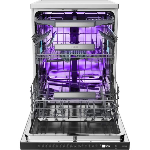 Haier I-PRO SHINE SERIES 5 - Biovitae Collection Standard Dishwasher - Stainless Steel - Front with door open shot