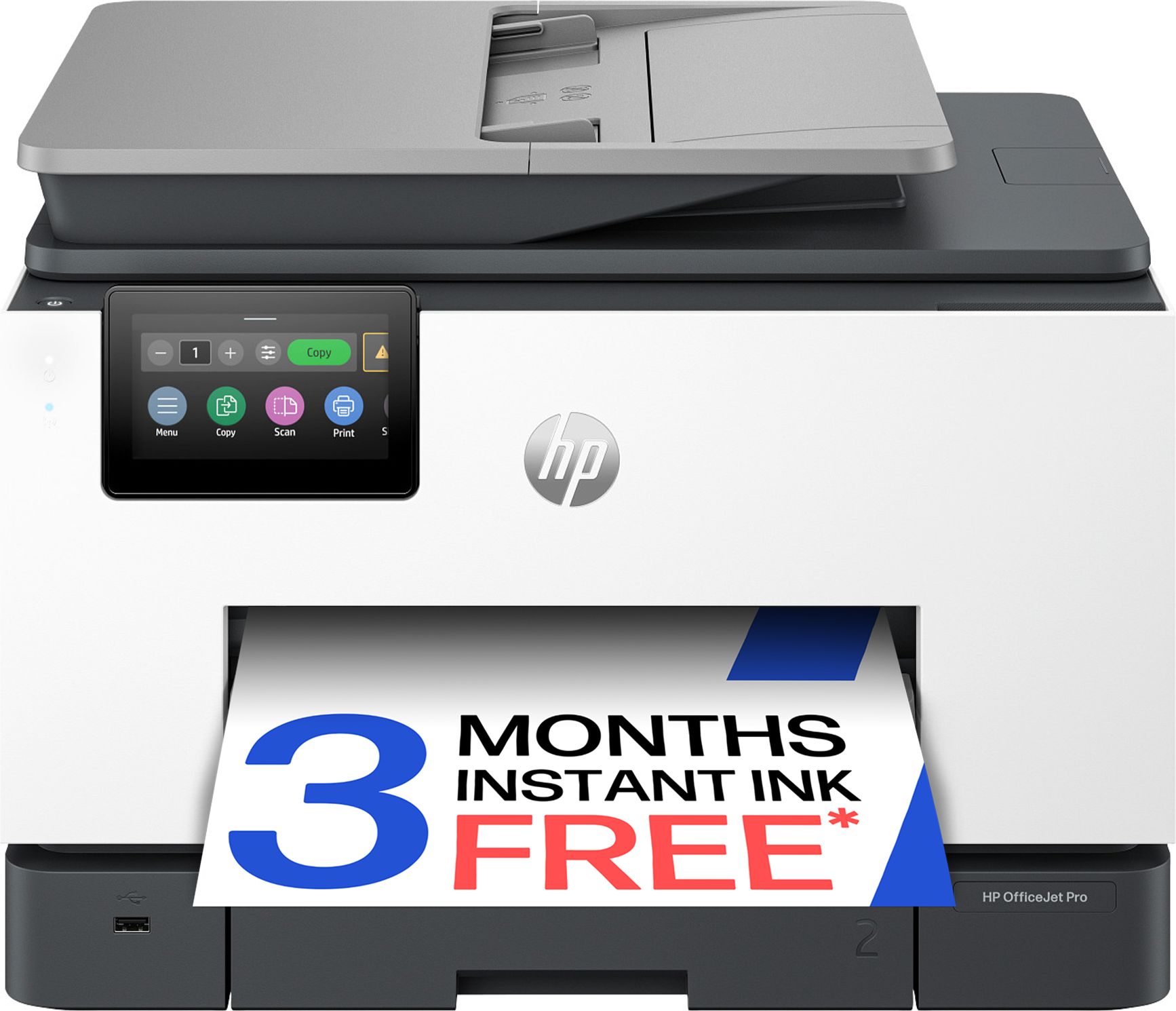 HP OfficeJet Pro 9132e Wireless Inkjet Printer Includes 3 months of Instant Ink with HP+ - Grey, Grey