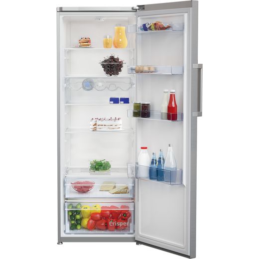 Beko LSP4671PS Fridge - Stainless Steel Effect - Front wit door open shot