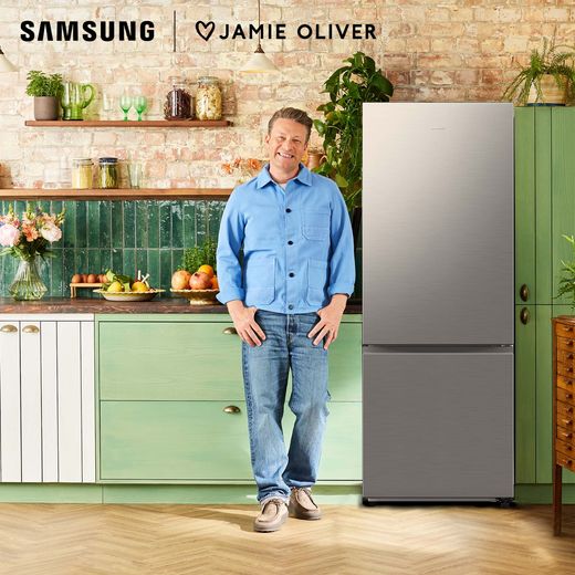 Samsung RB53DG706AS9EU Wifi Connected 203cm 60/40 No Frost Fridge Freezer - Silver - Annotation - Jamie Oliver