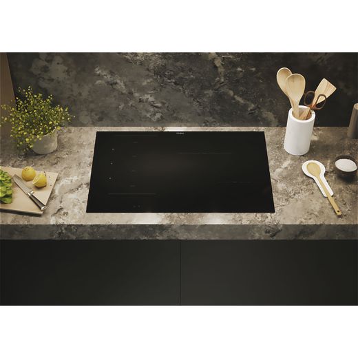 Haier HAMTB86IRCS Induction Hob - Black - Hob in kitchen shot