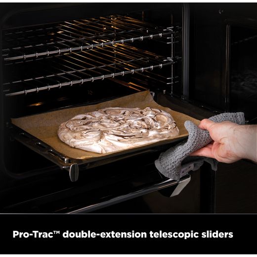 Stoves Richmond 100cm Dual Fuel Range Cooker - Black - Annotation - Pro-Trac telescopic sliders