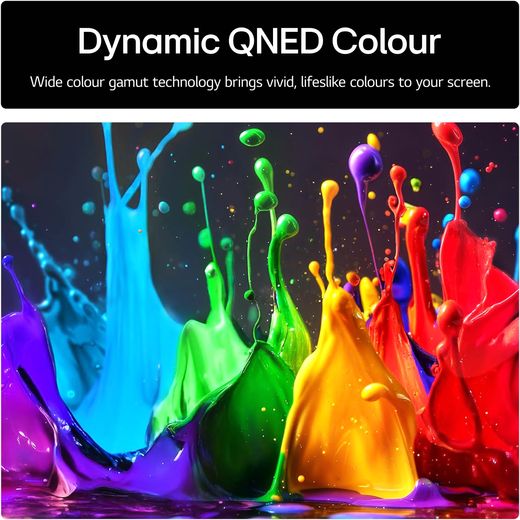 LG QNED80A6 86" 4K Ultra HD MiniLED Smart TV - Annotation - Dynamic QNED colour