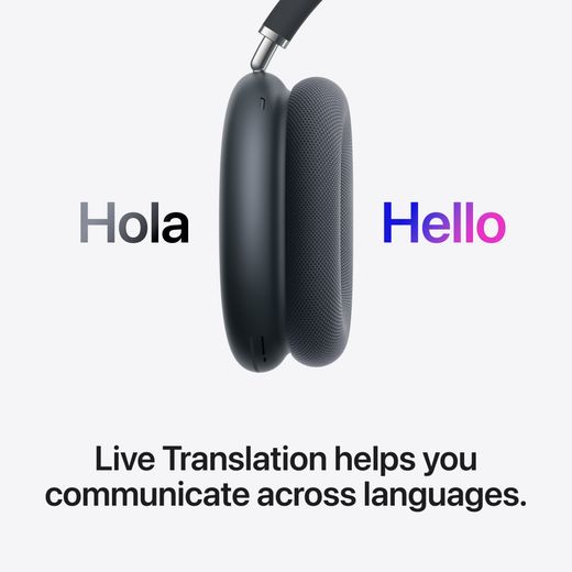 Apple AirPods Max 2 - Midnight - Annotation - Live translation shot