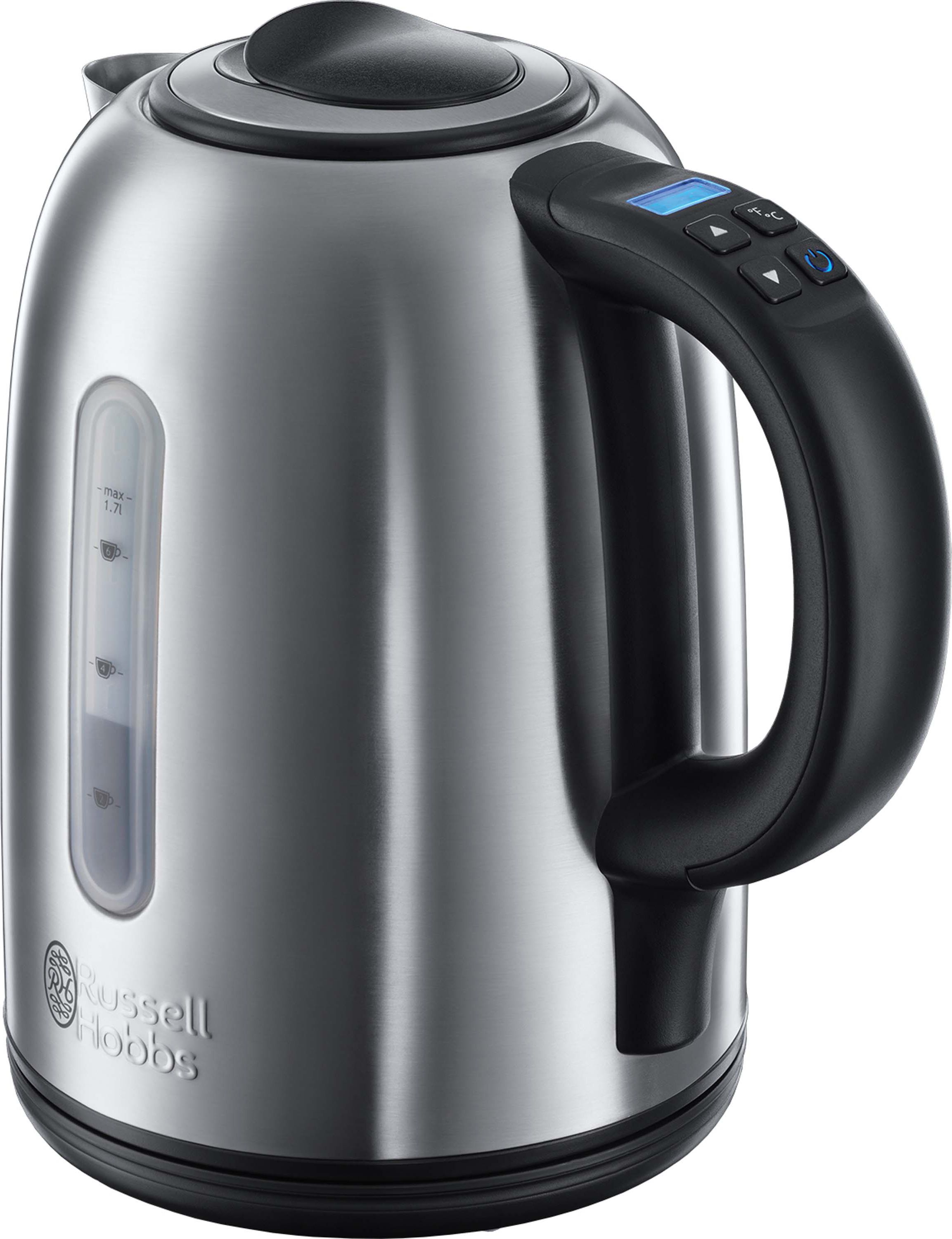 Russell Hobbs Stainless Steel Kettle - 1.7L Capacity - Quiet Boil