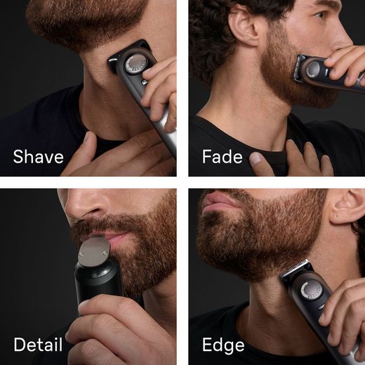 Braun Series 9 Mens Shaver - Black / Silver - Annotation - shaving area shot