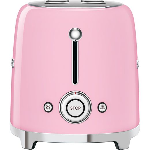 Smeg 50's Retro TSF01PKUK 2 Slice Toaster - Pink