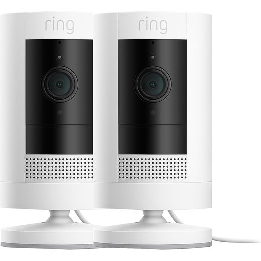 Ring Stick Up Cam Plug-In (Twin Pack) Stick Up Cam Plug-in HD 1080p - White