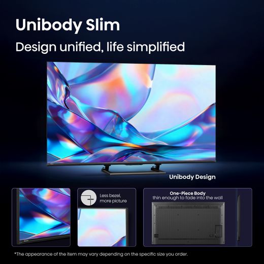 Hisense 50" 4K Ultra HD QLED Smart Freely TV [2026] - Annotation - Unibody Slim