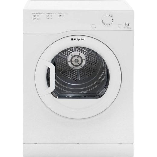 Hotpoint Aquarius TVFM70BGP 7Kg Vented Tumble Dryer - White - B Rated