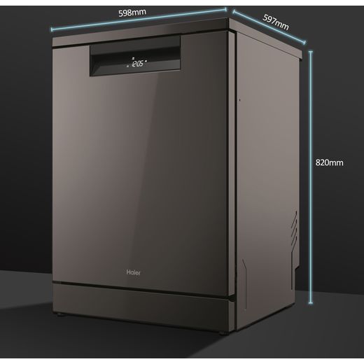Haier i-Pro Series 7 Standard Dishwasher - Graphite - Dimensions