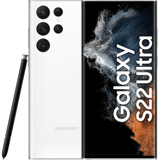Samsung Galaxy S22 Ultra 128GB Smartphone in Phantom White