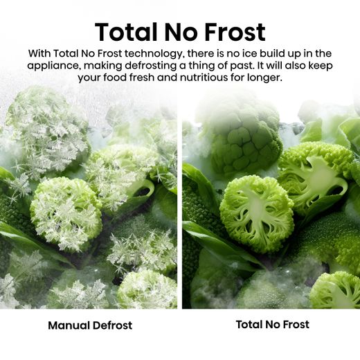 Hisense KitchenFit Frost Free Upright Freezer - Black Stainless Steel - Annotation - Total No Frost