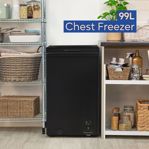 Russell Hobbs Chest Freezer - Black - Annotation - 99L Freezer shot