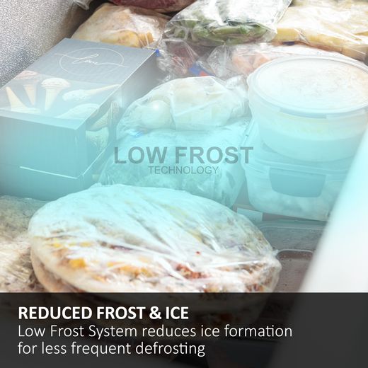 Haier Chest Freezer - White - Annotation - Low frost system shot