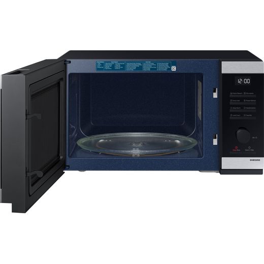 Samsung Solo microwave MS32DG4504ATE3 30cm High, Freestanding Microwave - Stainless Steel - Door open