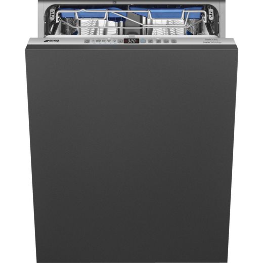 Smeg DI323BL Fully Integrated Standard Dishwasher - Black Control Panel with Fixed Door Fixing Kit - B Rated