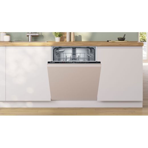 Bosch Integrated Standard Dishwasher - White - Dishwasher in kitchen shot