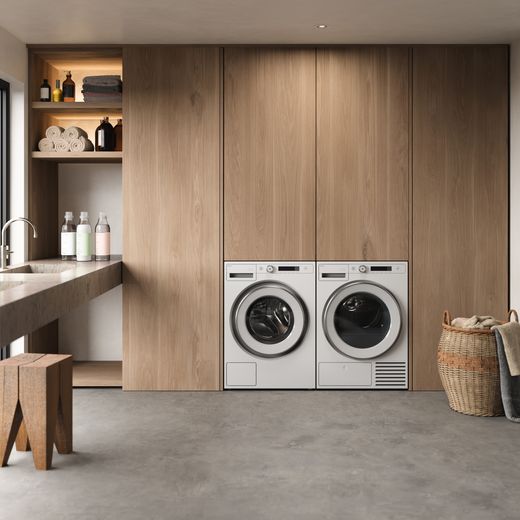 ASKO Steel Seal™ W3096CW.UK 9kg Washing Machine with 1600 rpm - White - Washing machine in laundry room