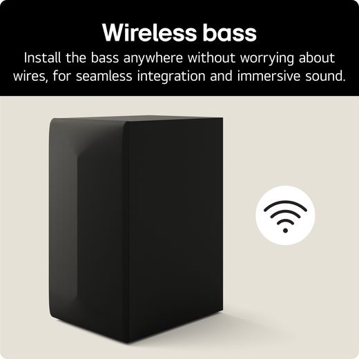 LG US60T.AGBRLLK Bluetooth 3.1 Soundbar - Black - Annotation - Wireless boss shot