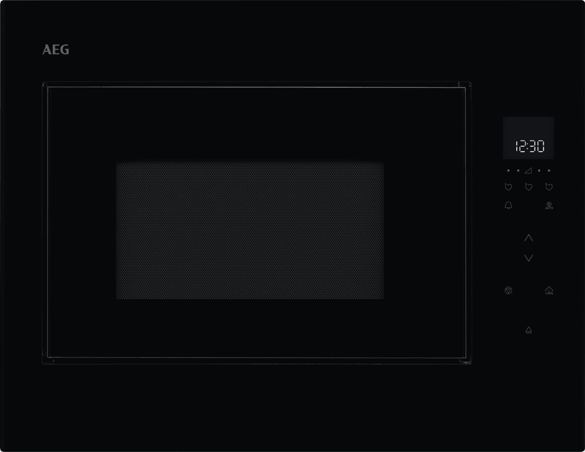 AEG Built-in Microwave Oven - 26L Capacity - 900W Power - Black - Stainless Steel Interior