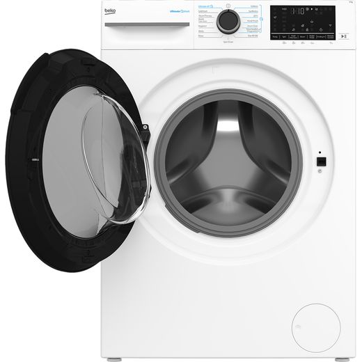 Beko BM5WT61341TW 13kg WiFi Connected Washing Machine with 1400 rpm - White - front shot door open