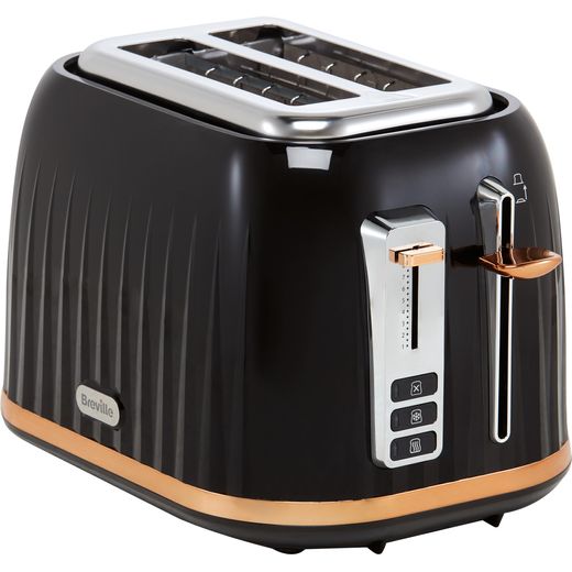 Breville Impressions Collection VTT957 2 Slice Toaster - Black / Rose Gold
