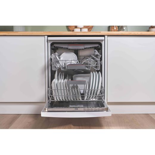 Bosch Series 6 Standard Dishwasher - White - Door open