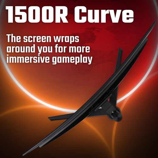 Acer Nitro XZ322QUV3bmiiphx Quad HD 31.5" Gaming Monitor - Black - Annotation - 1500R curve