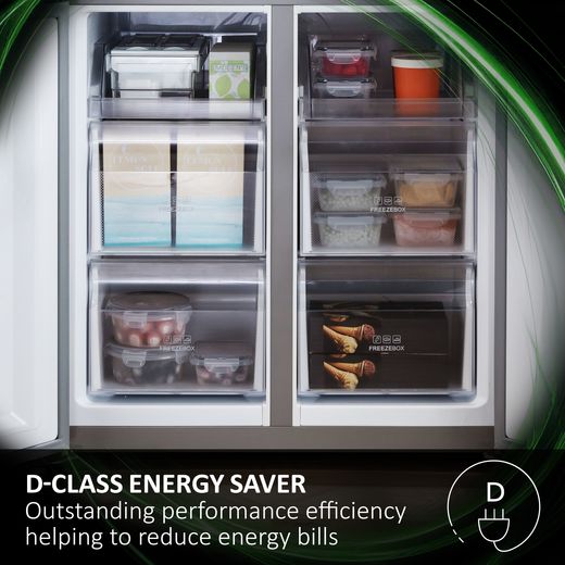 Haier H4F306SDH1K Upright Freezer Stainless Steel - Annotation - D-class