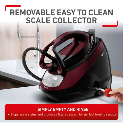 Tefal Pro Express Protect Pressurised Steam Generator Iron - Black - Annotation - Removable easy to clean scale collector