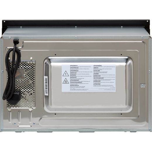 Hisense Hi6 BlackLine BIM325GI63DBGUK 39cm tall, 59cm wide, Built In Compact Microwave - Jet Black - Back shot