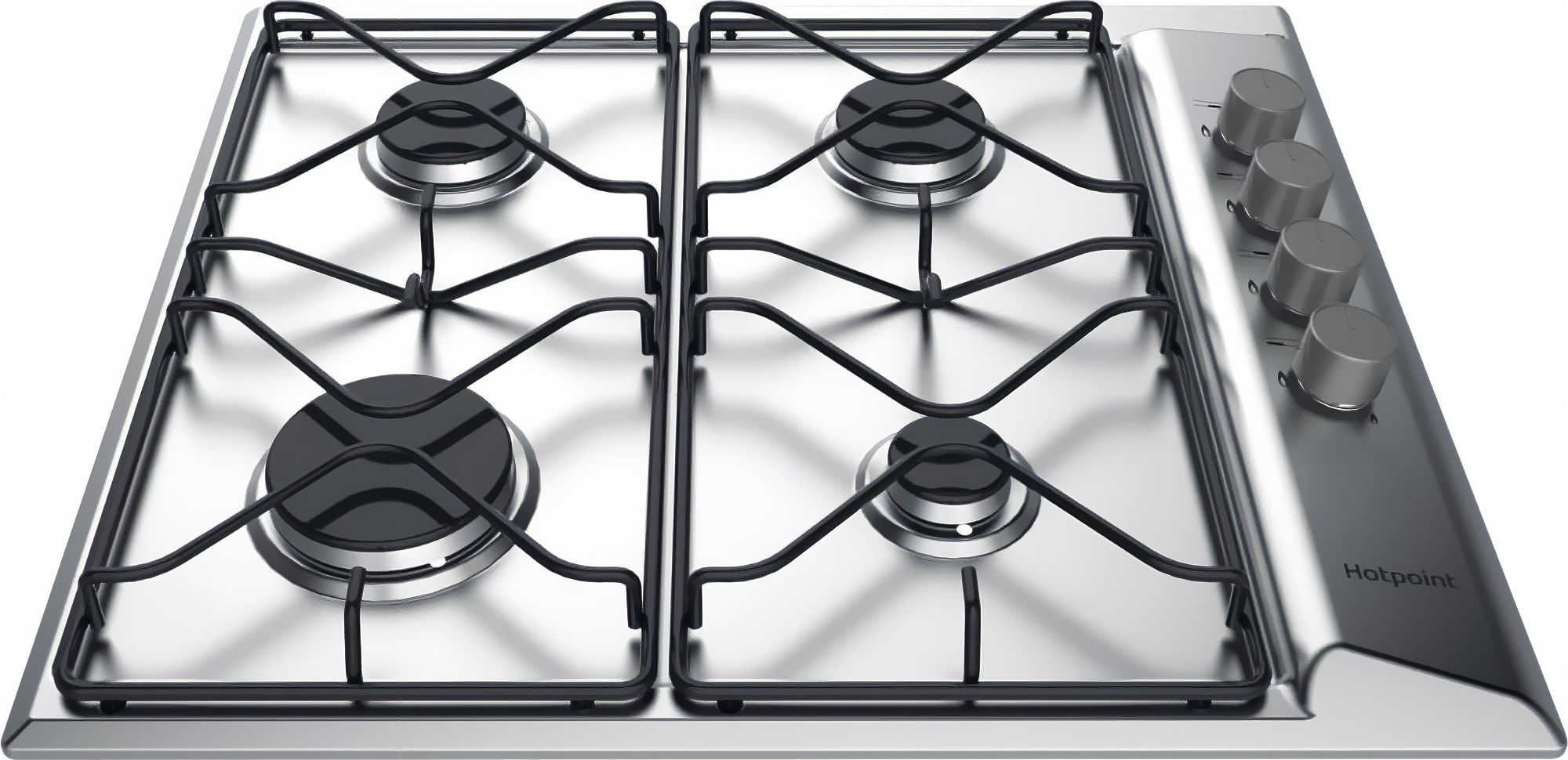 Hotpoint 4 Burner Gas Hob Stainless Steel 58cm PAN 642 IXH