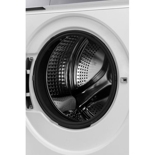 Haier X7 HW100-B14367U-UK 10kg Washing Machine with 1400 rpm - White - Close up drum shot