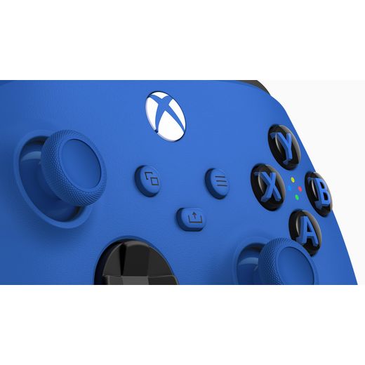 Xbox V2 Wireless Gaming Controller For Android, PC, Xbox and iOS - Shock Blue - Buttons closeup