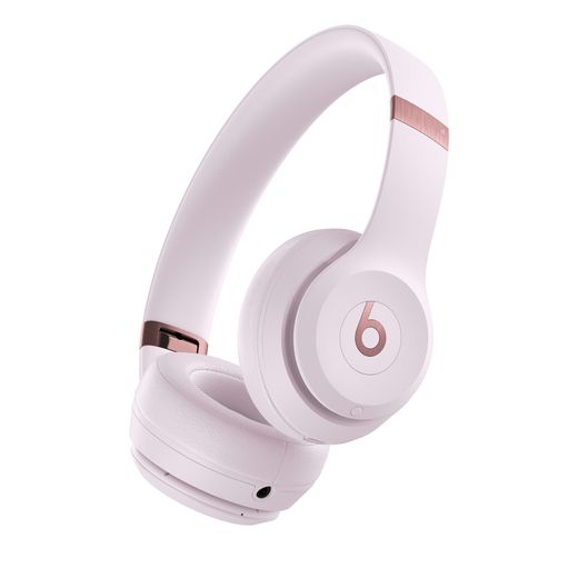 Beats Solo4 Wireless Headphones - On-Ear Wireless Headphones - Cloud Pink - Low perspective
