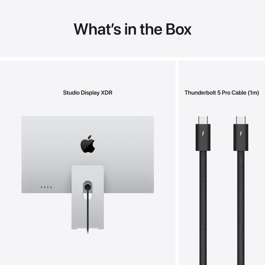 Apple Studio Display XDR - - Silver - Annotation - Whats in the box