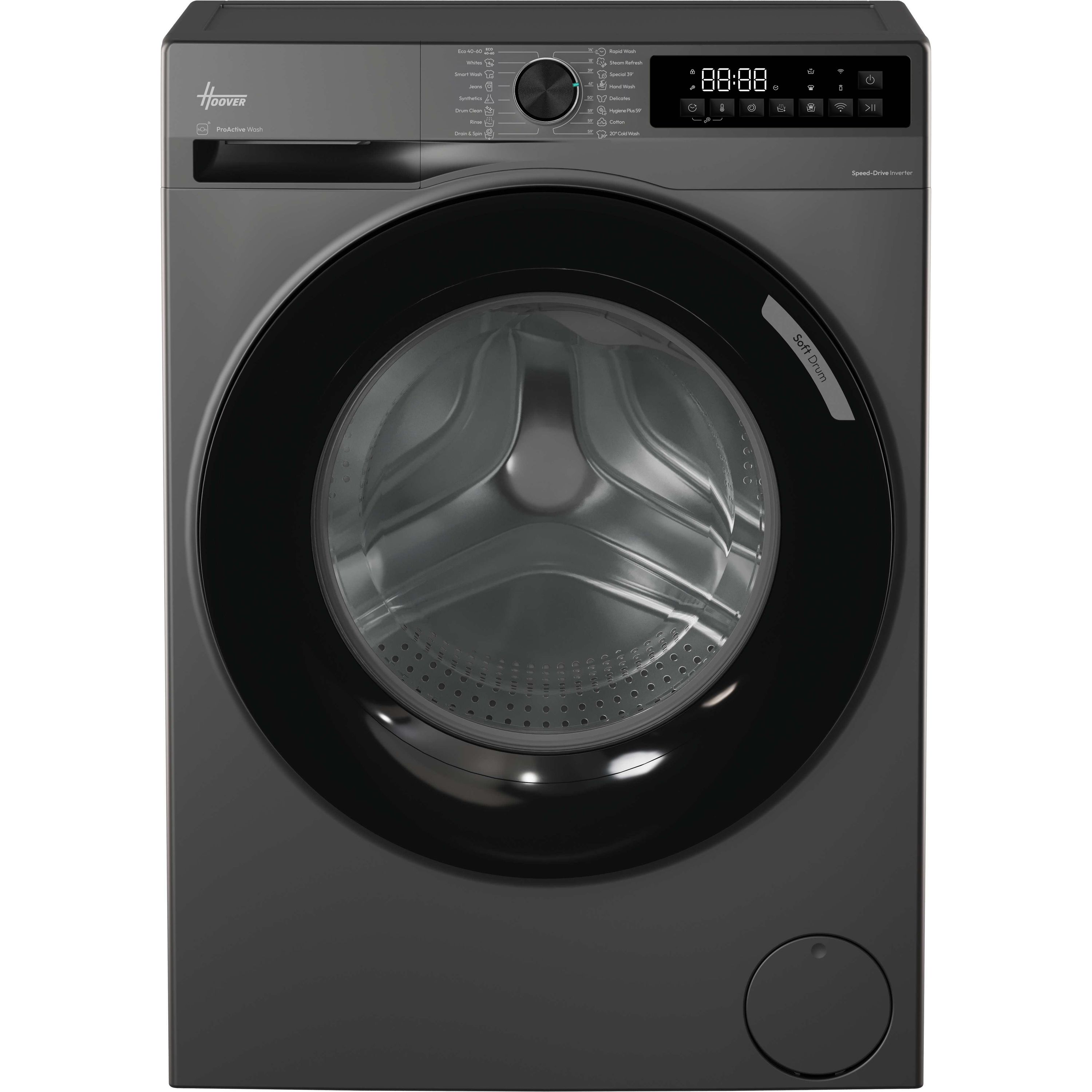 Hoover HBR 412BL10G-80 Washing Machine 12kg Graphite 1400 rpm A Rated