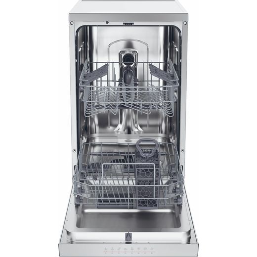 Hoover Slimline Dishwasher - Stainless Steel  - Front with door open shot