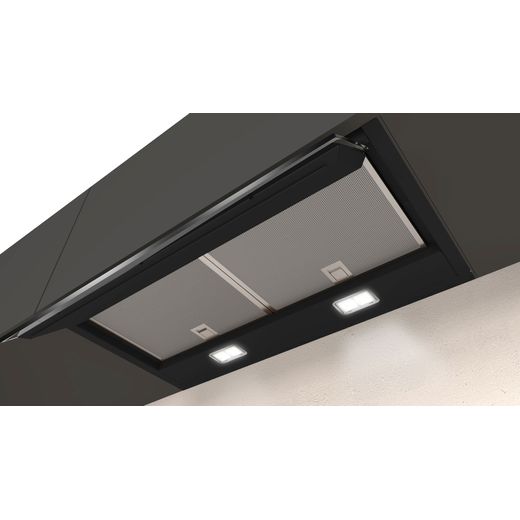 NEFF N70 60cm Integrated Integrated Cooker Hood - Black - Underneath cooker hood shot