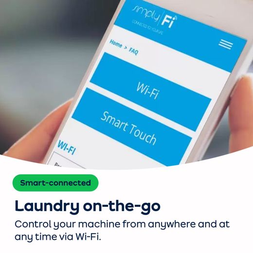 Candy Smart CSEH8A2LE Wifi Connected 8Kg Heat Pump Tumble Dryer - White - AO Annotation - Wi-Fi
