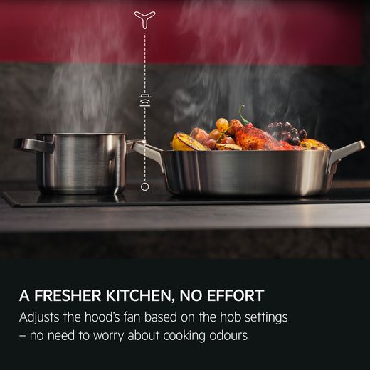 AEG 6000 FlexiBridge® TI64IG00FZ 59cm Induction Hob - Black - Annotation - Adjusts hoods fan based on hob settings